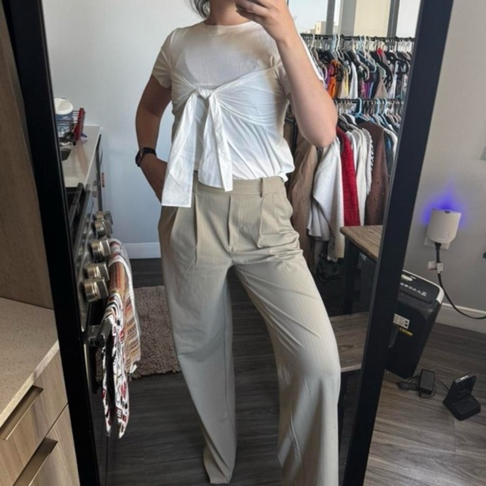 ICHI Avant Garde Streetwear White Tee NWT